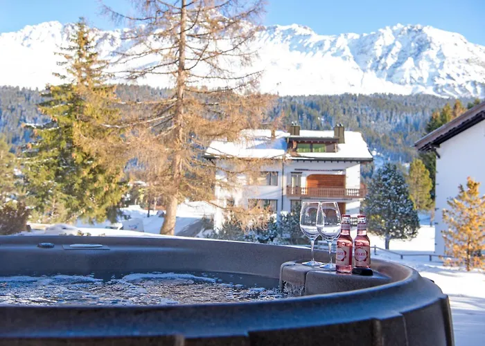 Apartamento Casoja -lenzerheide Fuer 4 Personen Mit Privatem Jacuzzi